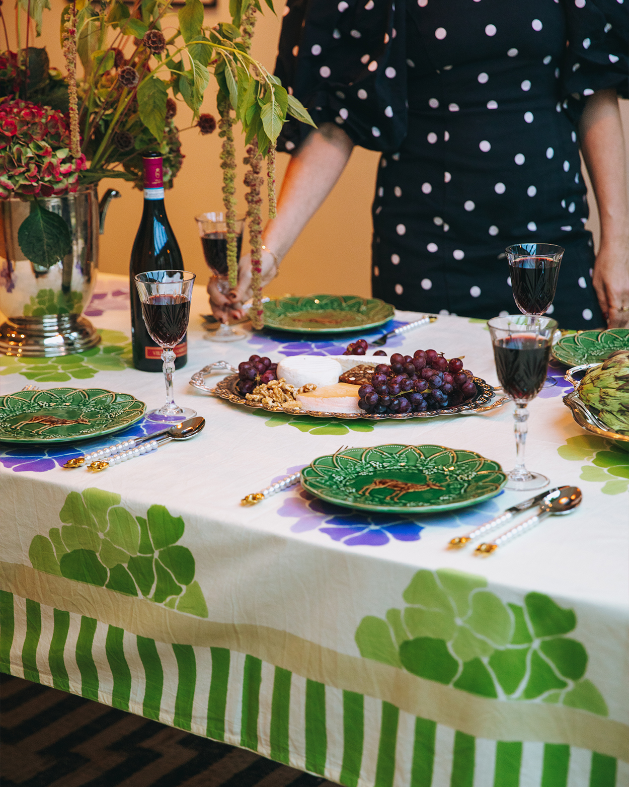 Green Lilac Bloom Tafelkleed